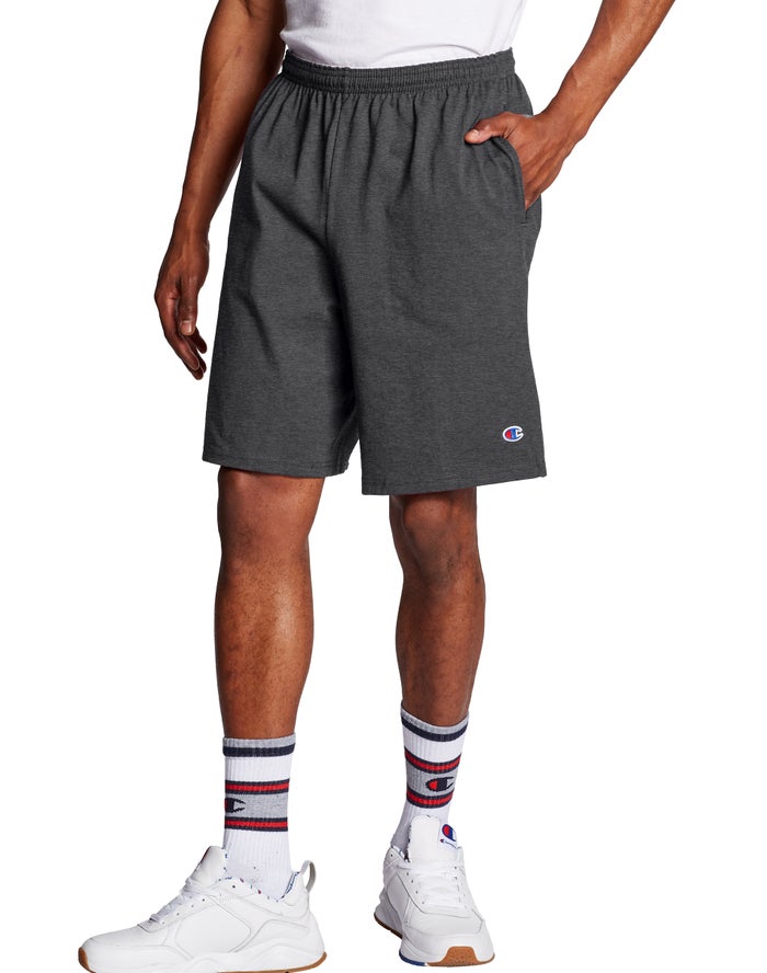 Champion Herre Shorts MørkeGrå - Classic Cotton Jersey - Danmark VYZ-231597